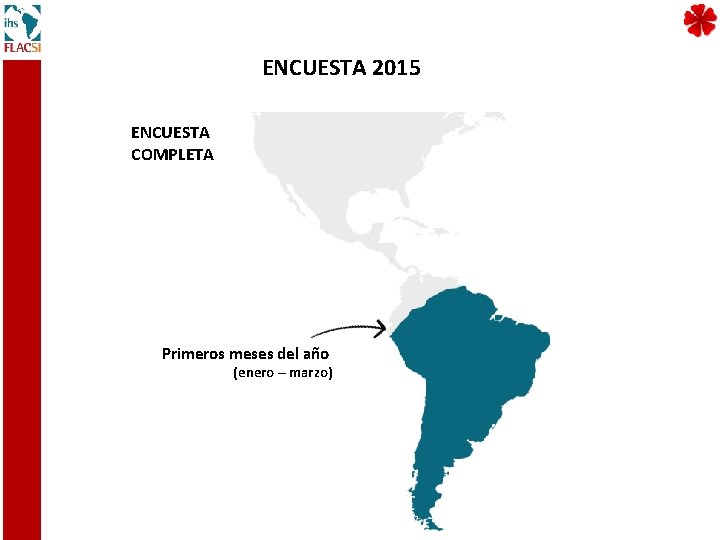 ENCUESTA 2015 ENCUESTA COMPLETA Primeros meses del año (enero – marzo) 