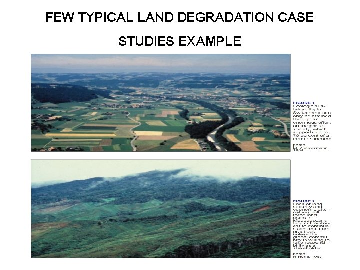 FEW TYPICAL LAND DEGRADATION CASE STUDIES EXAMPLE 