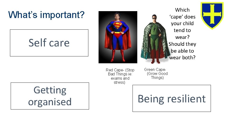 Which ‘cape’ does your child tend to wear? Should they be able to wear Which ‘cape’ does your child tend to wear? Should they be able to wear
