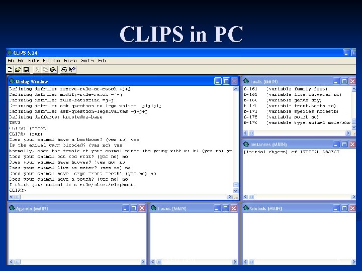 CLIPS in PC SEG 7450 5 
