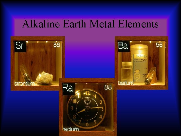 Alkaline Earth Metal Elements 