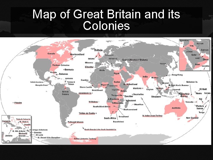 Map of Great Britain and its Colonies 
