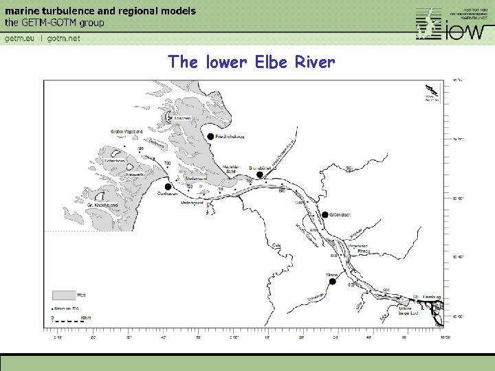 The lower Elbe River 