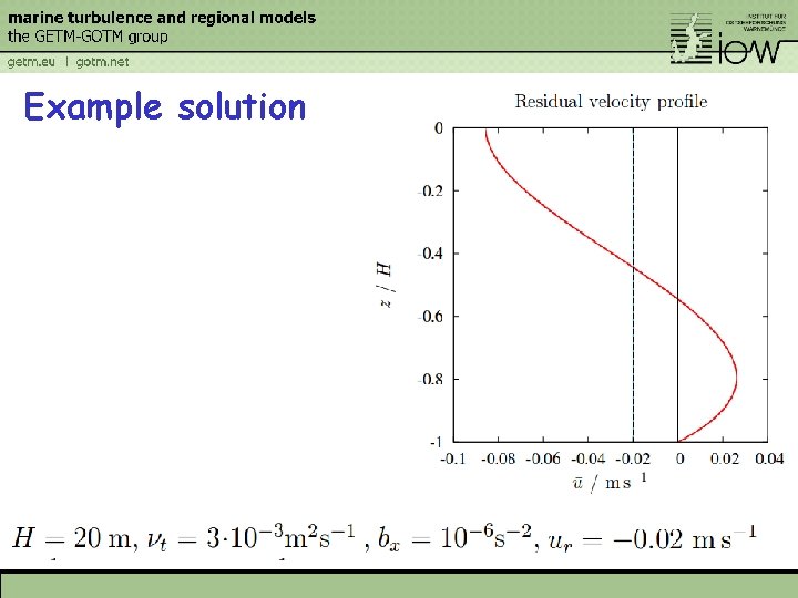 Example solution 