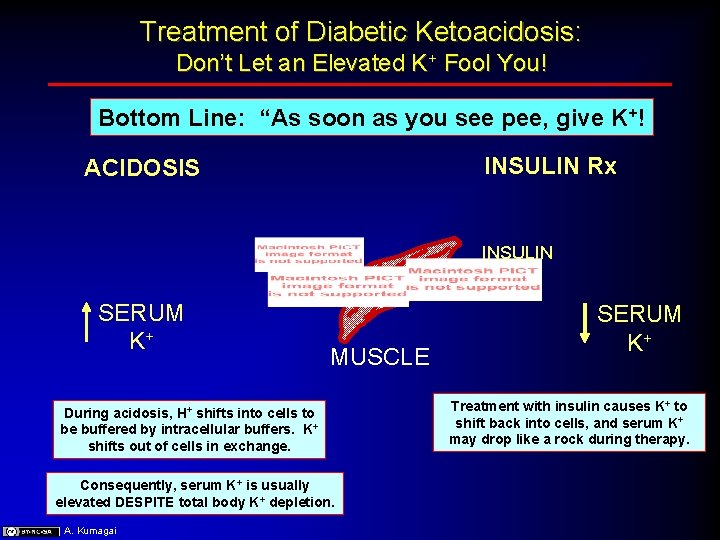 Treatment of Diabetic Ketoacidosis: Don’t Let an Elevated K+ Fool You! Bottom Line: “As
