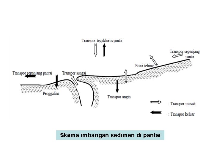 Skema imbangan sedimen di pantai 