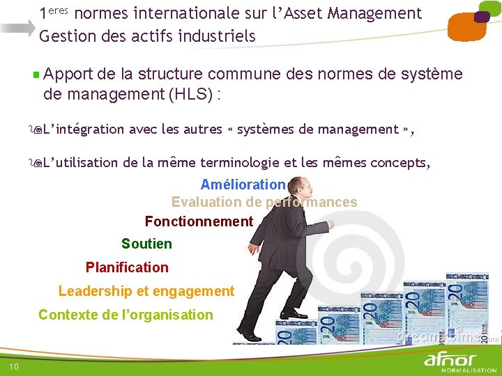 1 eres normes internationale sur l’Asset Management Gestion des actifs industriels Apport de la