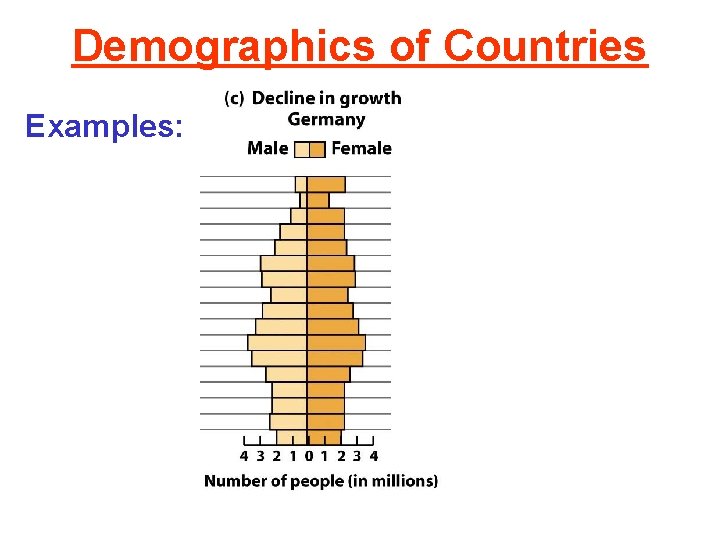 Demographics of Countries Examples: 