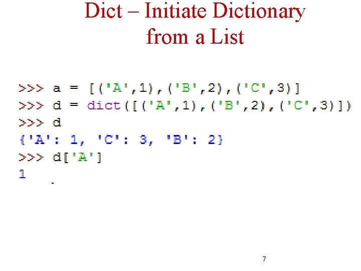 Dict – Initiate Dictionary from a List 7 