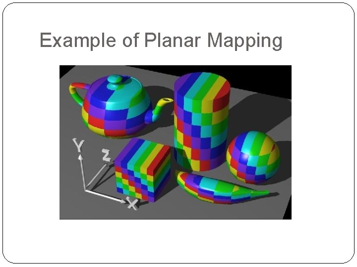 Example of Planar Mapping 