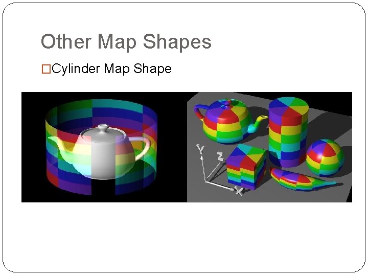 Other Map Shapes �Cylinder Map Shape 