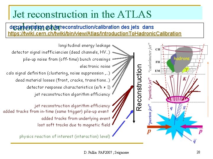 Jet reconstruction in the ATLAS documentation sur la reconstruction/calibration des jets dans calorimeter https: