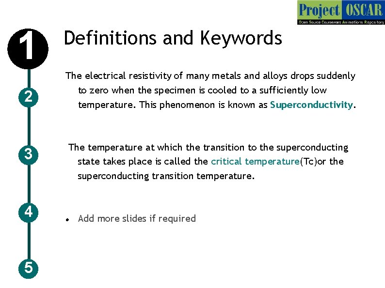 1 2 3 4 5 Definitions and Keywords The electrical resistivity of many metals