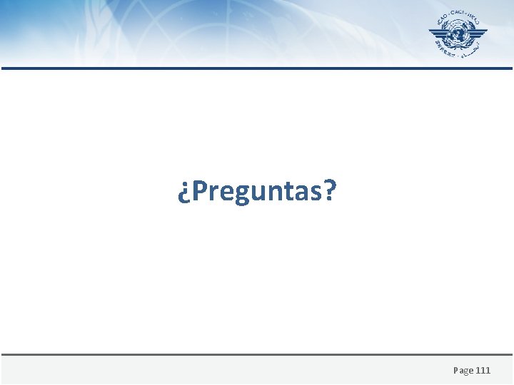 ¿Preguntas? Page 111 