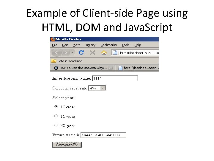Clientside Web Application Development With Java Script Isys