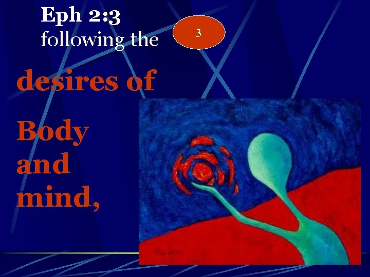 Eph 2: 3 following the desires of Body and mind, 3 