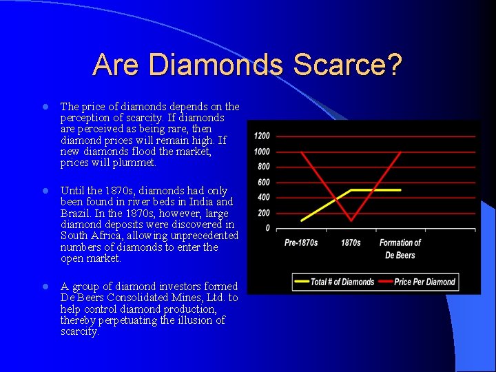 Are Diamonds Scarce? l The price of diamonds depends on the perception of scarcity.