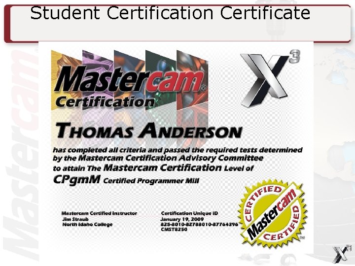 Student Certification Certificate 