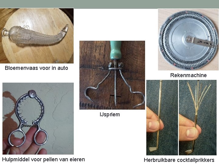Bloemenvaas voor in auto Rekenmachine IJspriem Hulpmiddel voor pellen van eieren Herbruikbare cocktailprikkers 