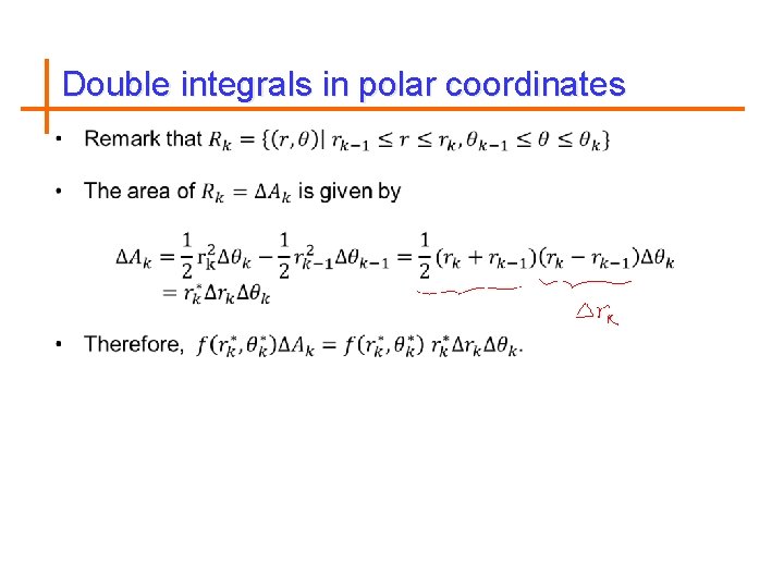 Double integrals in polar coordinates 