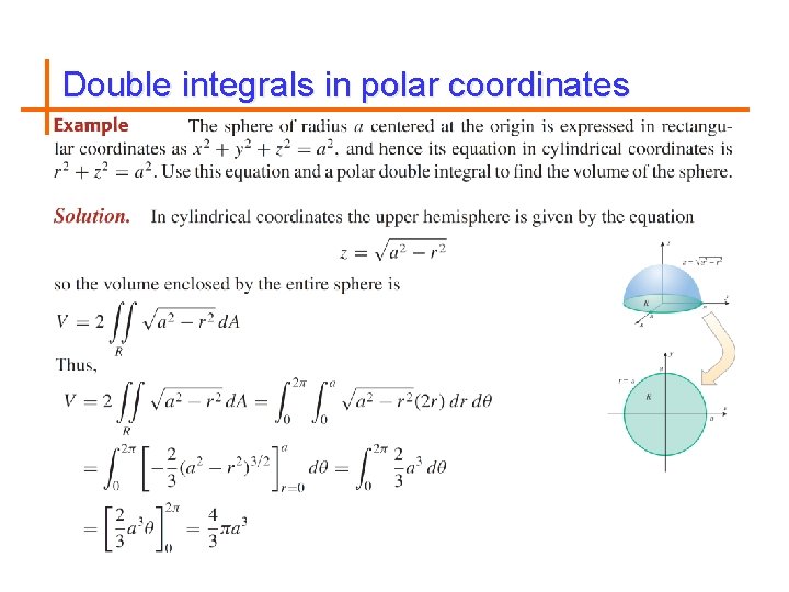 Double integrals in polar coordinates 