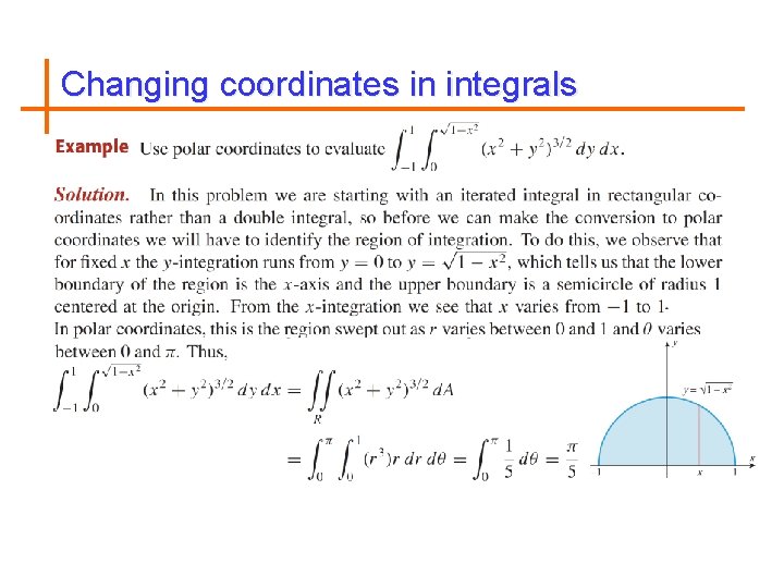 Changing coordinates in integrals 