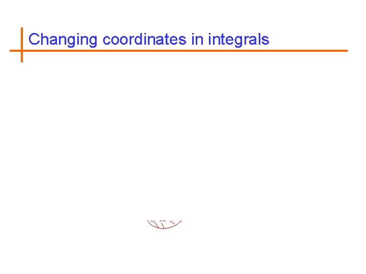 Changing coordinates in integrals 