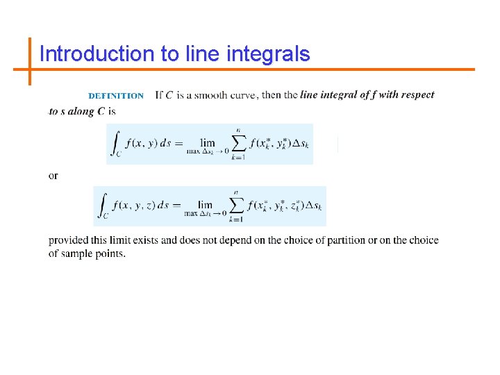 Introduction to line integrals 