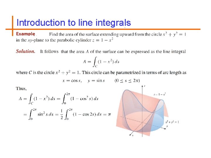 Introduction to line integrals 