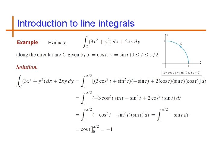 Introduction to line integrals 