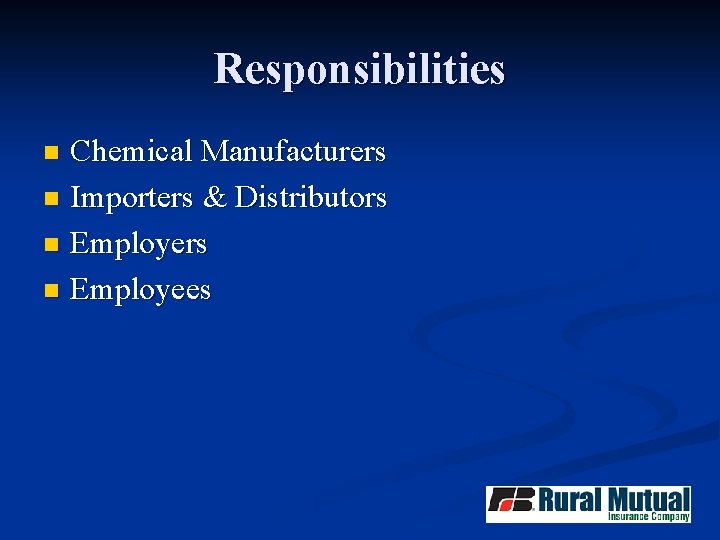 Hazard Communication Program Training Segment Blue Star Dairy