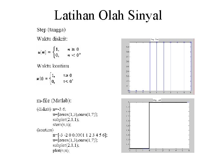 Latihan Olah Sinyal 