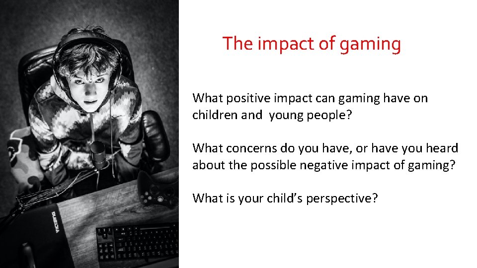 The impact of gaming What positive impact can gaming have on children and young