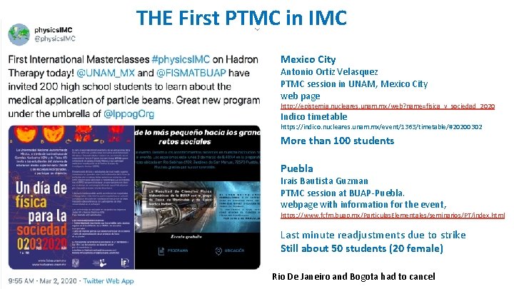 THE First PTMC in IMC Mexico City Antonio Ortiz Velasquez PTMC session in UNAM, THE First PTMC in IMC Mexico City Antonio Ortiz Velasquez PTMC session in UNAM,