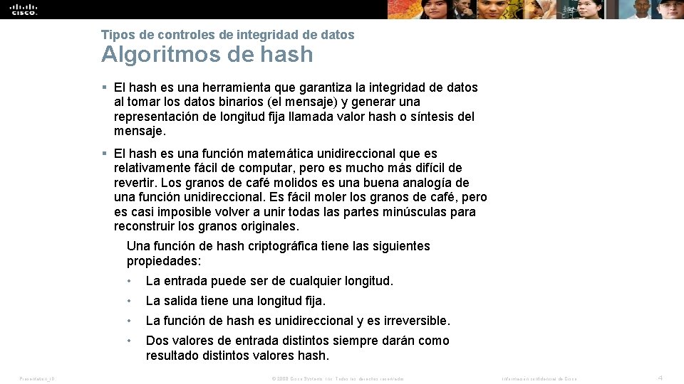 Tipos de controles de integridad de datos Algoritmos de hash § El hash es Tipos de controles de integridad de datos Algoritmos de hash § El hash es