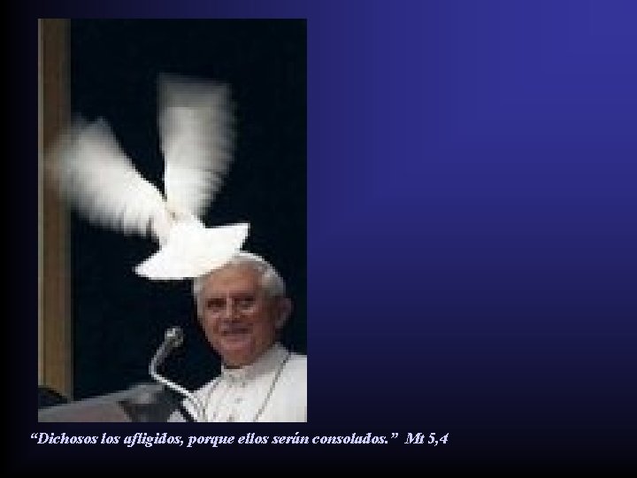 “Dichosos los afligidos, porque ellos serán consolados. ” Mt 5, 4 