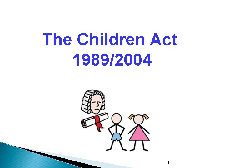 The Children Act 1989/2004 14 The Children Act 1989/2004 14
