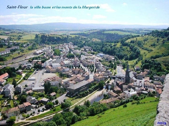 Saint-Flour la ville basse et les monts de la Margeride 