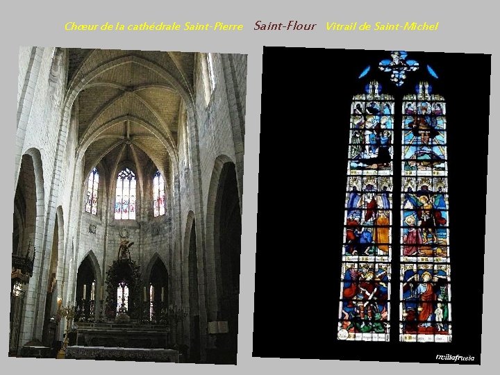 Chœur de la cathédrale Saint-Pierre Saint-Flour Vitrail de Saint-Michel 