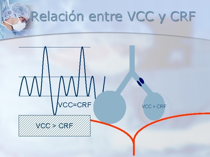 Relación entre VCC y CRF VCC=CRF VCC > CRF Relación entre VCC y CRF VCC=CRF VCC > CRF