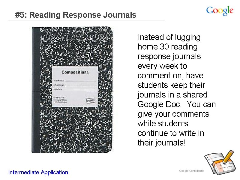 #5: Reading Response Journals Instead of lugging home 30 reading response journals every week