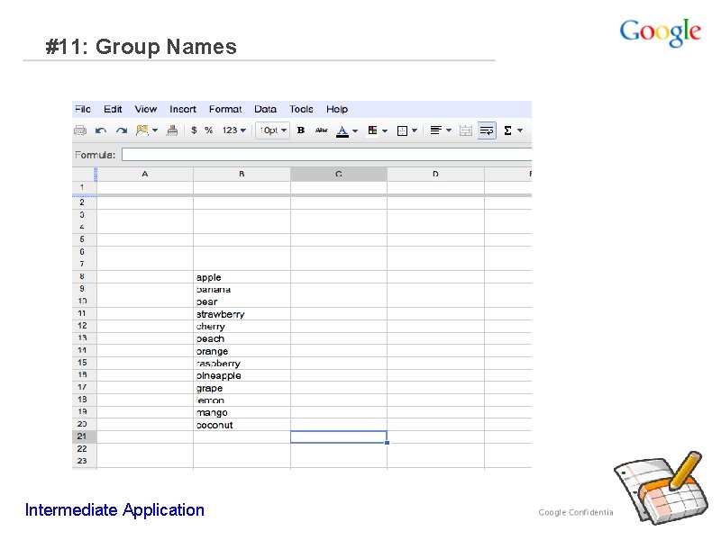 #11: Group Names Intermediate Application 