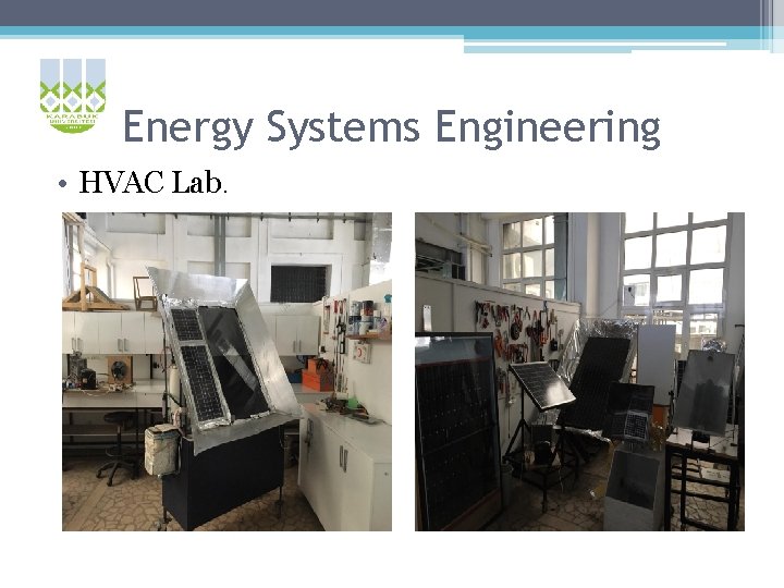 Energy Systems Engineering • HVAC Lab. 