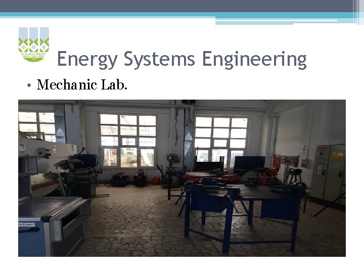 Energy Systems Engineering • Mechanic Lab. 