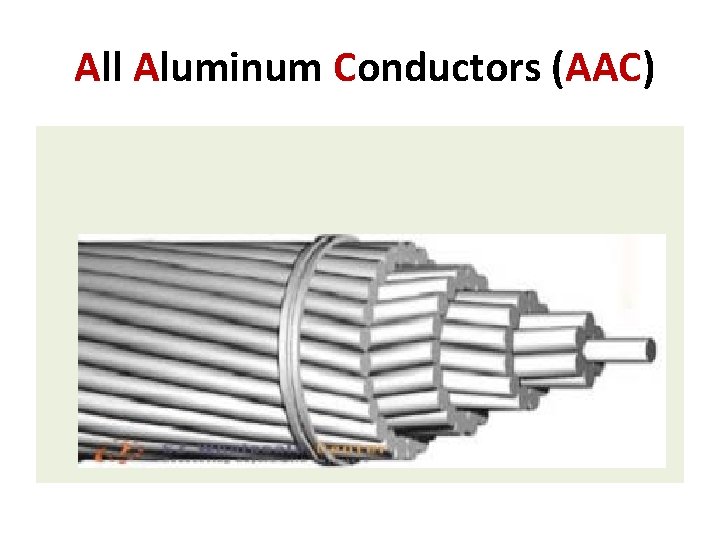 All Aluminum Conductors (AAC) 