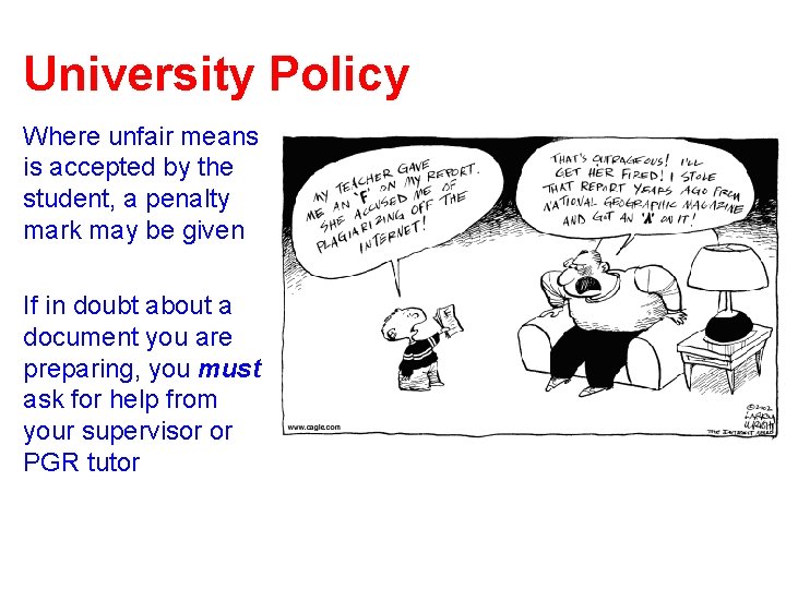 University Policy Where unfair means is accepted by the student, a penalty mark may