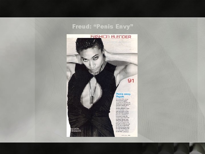 Freud: “Penis Envy” 