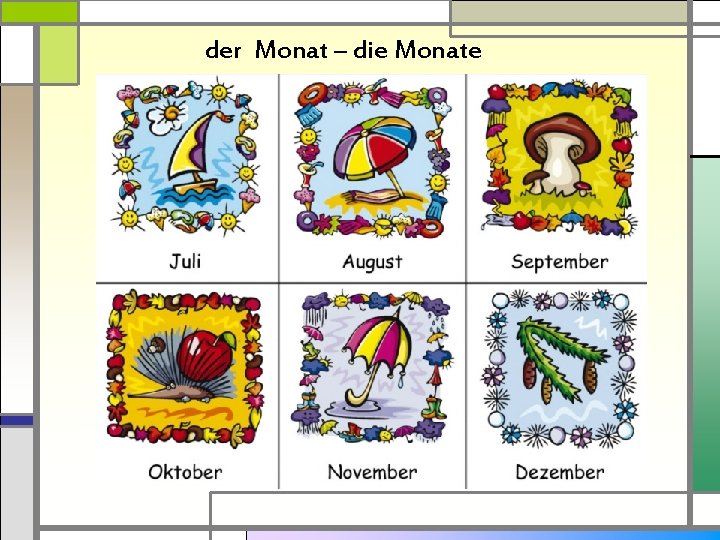 der Monat – die Monate 