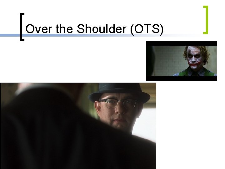 Over the Shoulder (OTS) 