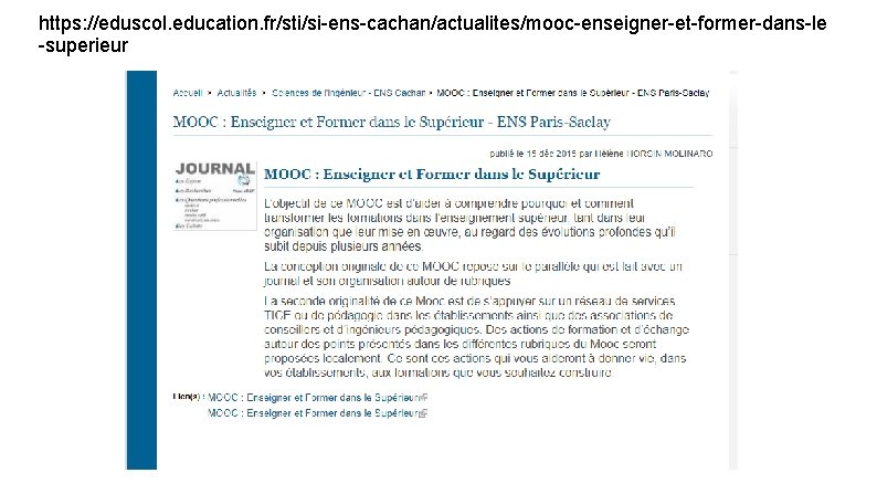 https: //eduscol. education. fr/sti/si-ens-cachan/actualites/mooc-enseigner-et-former-dans-le -superieur 